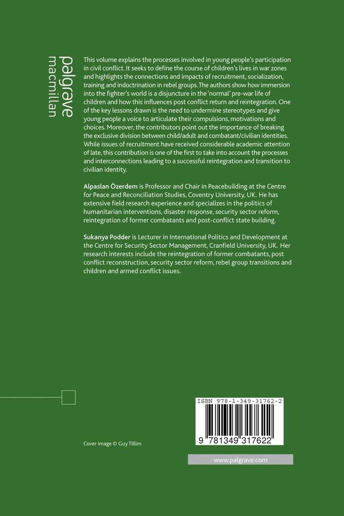 Weitere Ansicht: Child Soldiers: From Recruitment to Reintegration | Alpaslan Özerdem, Sukanya Podder