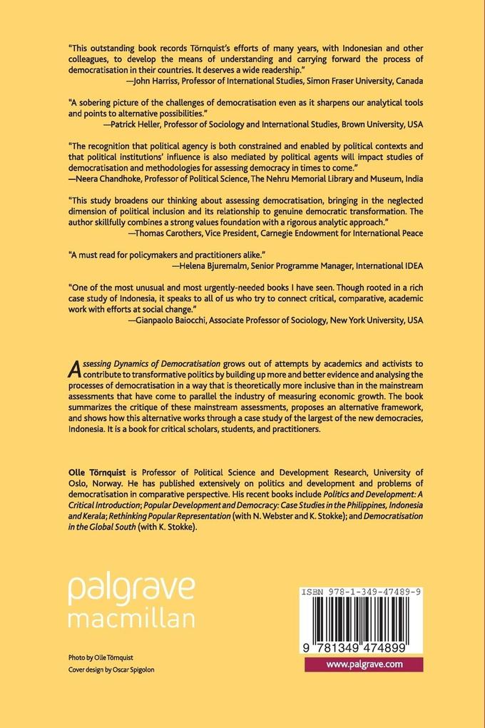 Weitere Ansicht: Assessing Dynamics of Democratisation | O. Törnquist