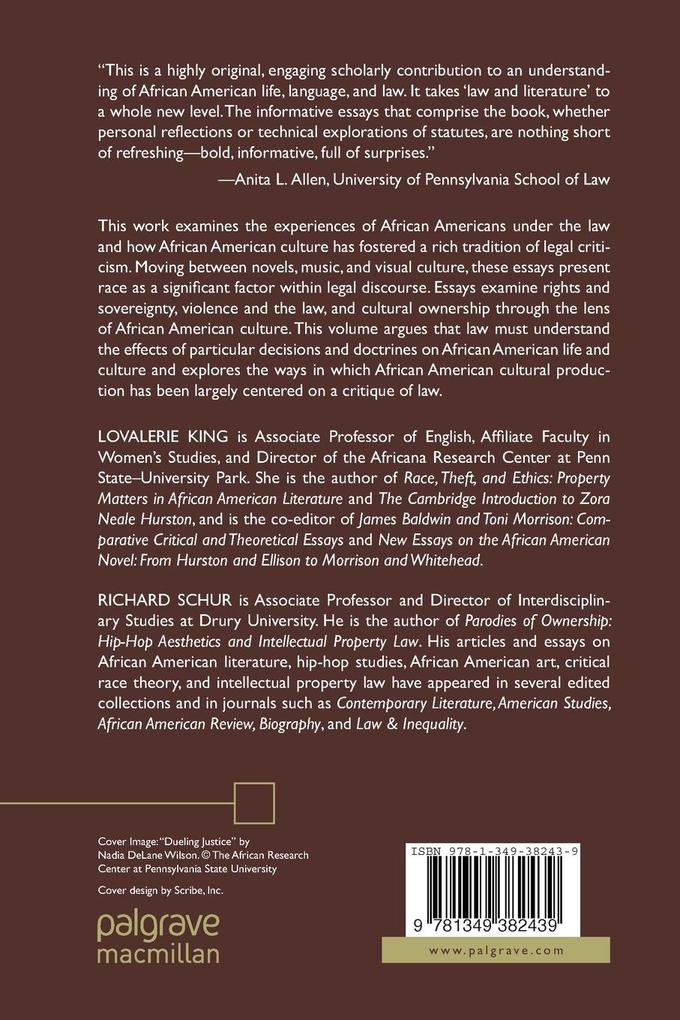 Weitere Ansicht: African American Culture and Legal Discourse | L. King