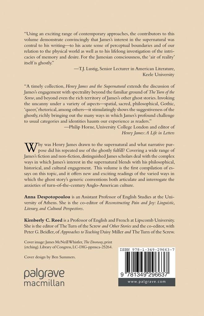 Weitere Ansicht: Henry James and the Supernatural
