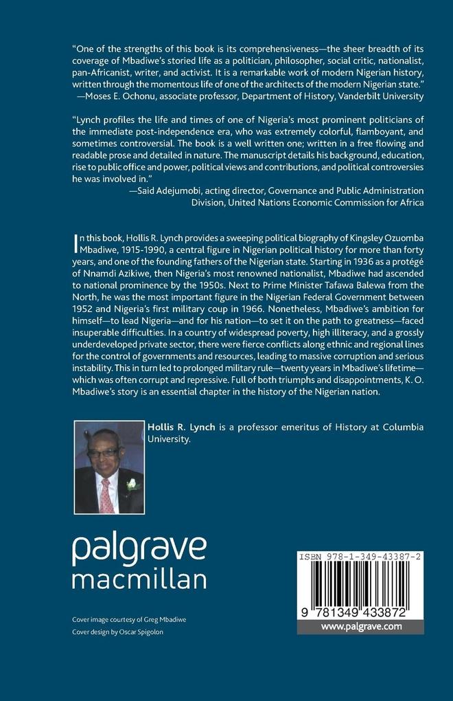 Weitere Ansicht: K. O. Mbadiwe | Hollis R. Lynch