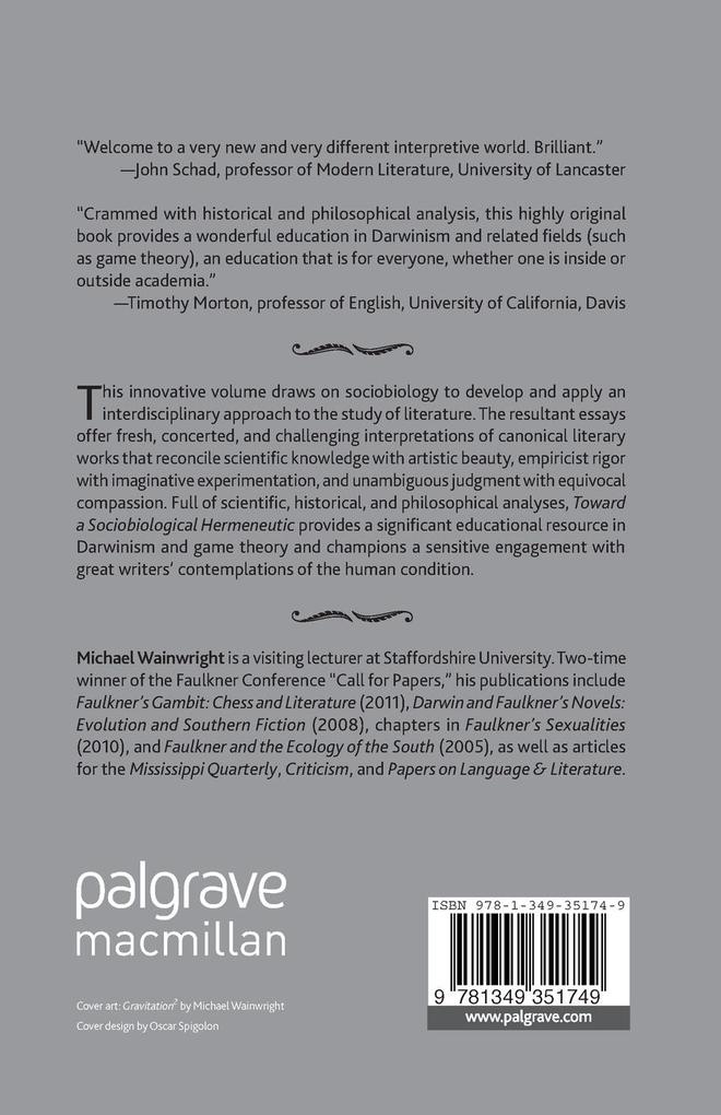 Weitere Ansicht: Toward a Sociobiological Hermeneutic | M. Wainwright