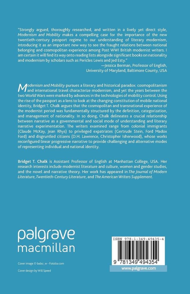 Weitere Ansicht: Modernism and Mobility | B. Chalk