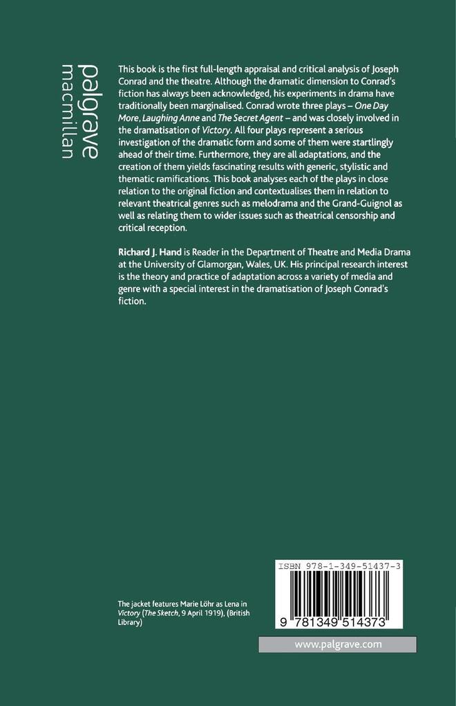 Weitere Ansicht: The Theatre of Joseph Conrad | Richard J Hand