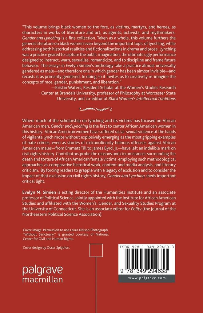 Weitere Ansicht: Gender and Lynching | Evelyn M Simien