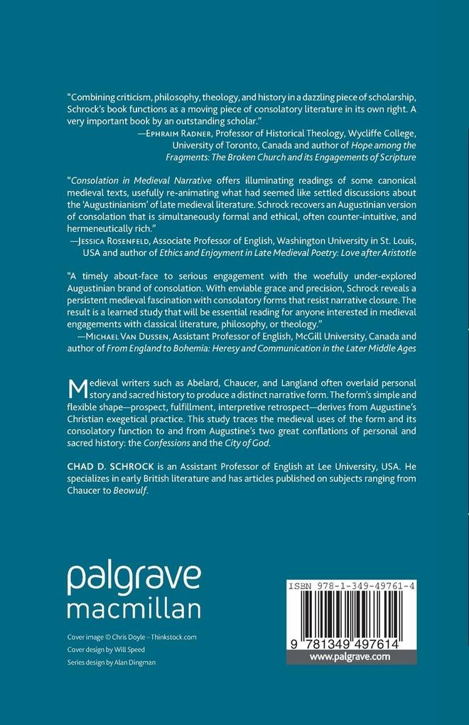 Weitere Ansicht: Consolation in Medieval Narrative | C. Schrock