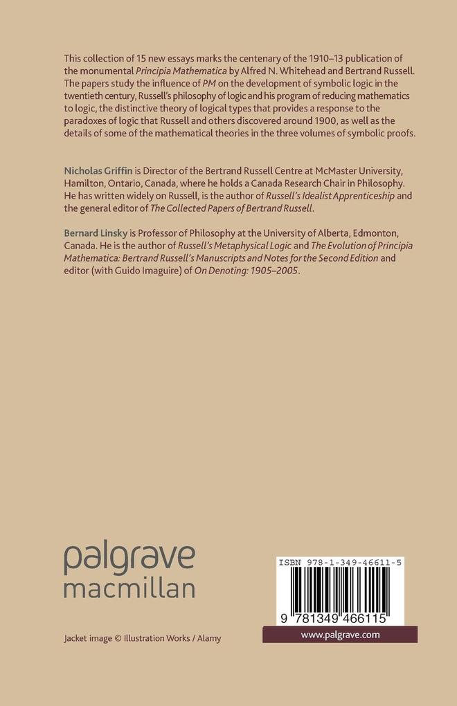 Weitere Ansicht: The Palgrave Centenary Companion to Principia Mathematica | Bernard Linsky, Nicholas Griffin