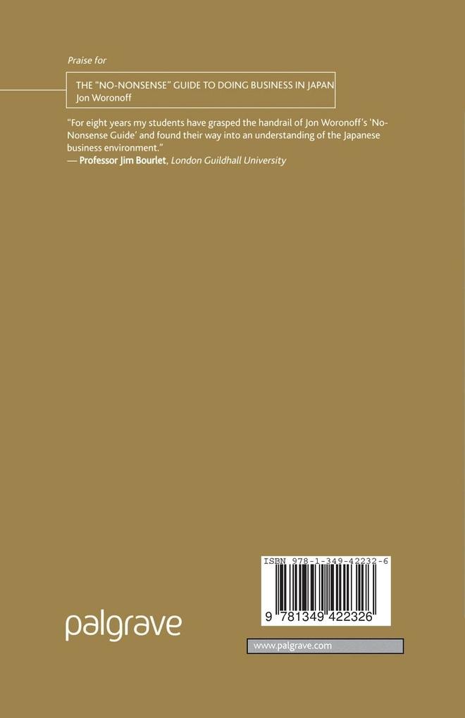 Weitere Ansicht: The 'No-Nonsense' Guide to Doing Business in Japan | J. Woronoff
