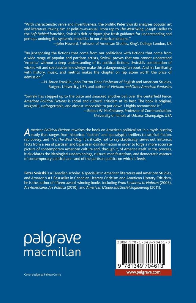 Weitere Ansicht: American Political Fictions | Peter Swirski