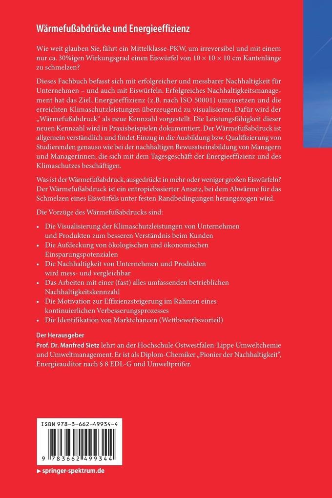 Weitere Ansicht: Wärmefußabdrücke und Energieeffizienz