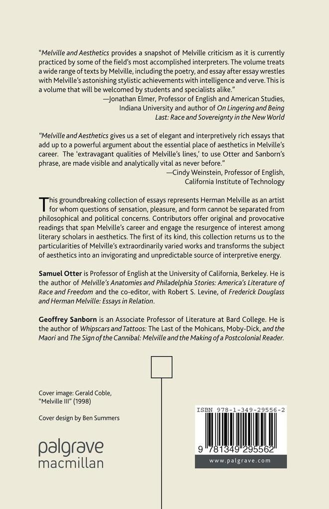 Weitere Ansicht: Melville and Aesthetics