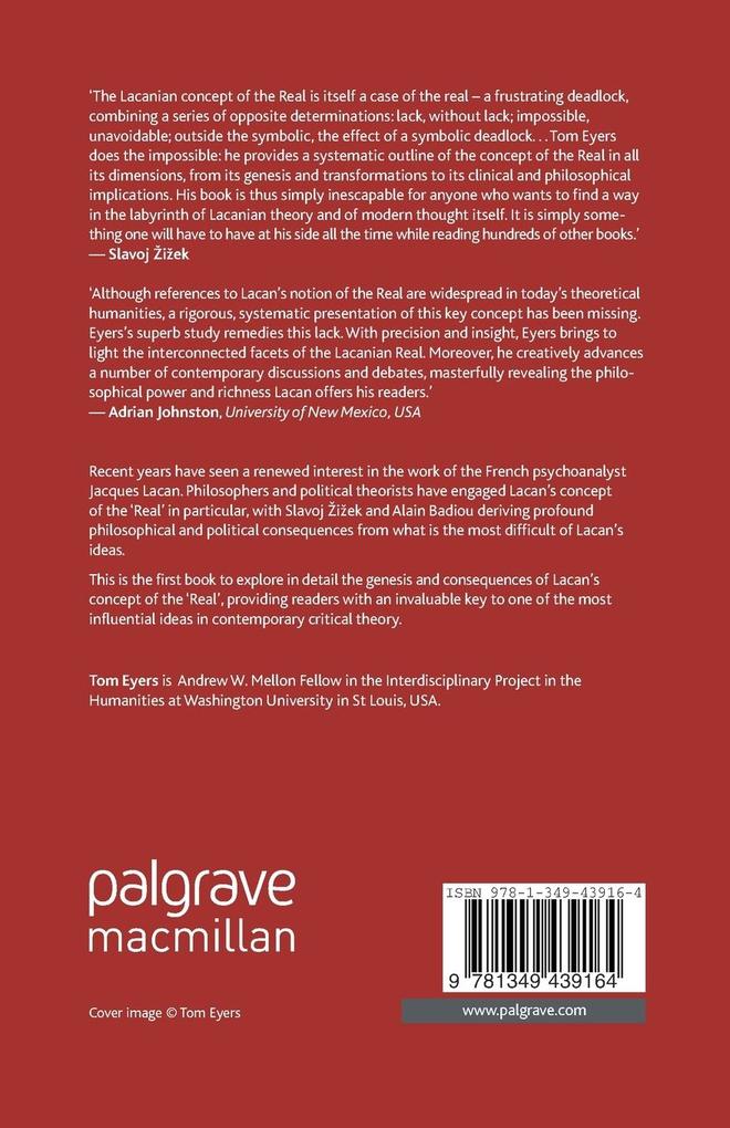 Weitere Ansicht: Lacan and the Concept of the 'Real' | T. Eyers, Tom Eyers