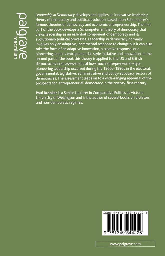 Weitere Ansicht: Leadership in Democracy | P. Brooker