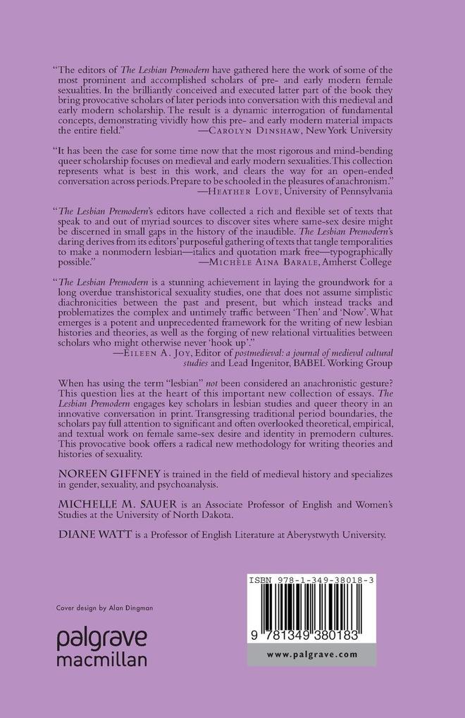 Weitere Ansicht: The Lesbian Premodern