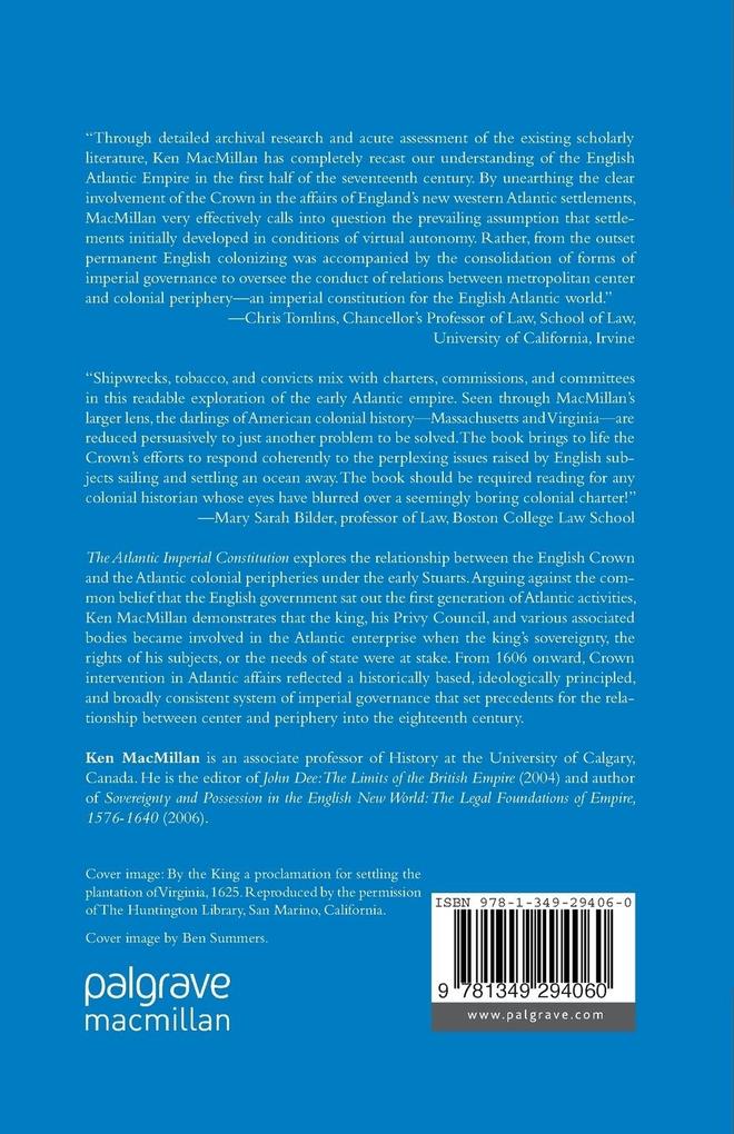 Weitere Ansicht: The Atlantic Imperial Constitution | K. MacMillan
