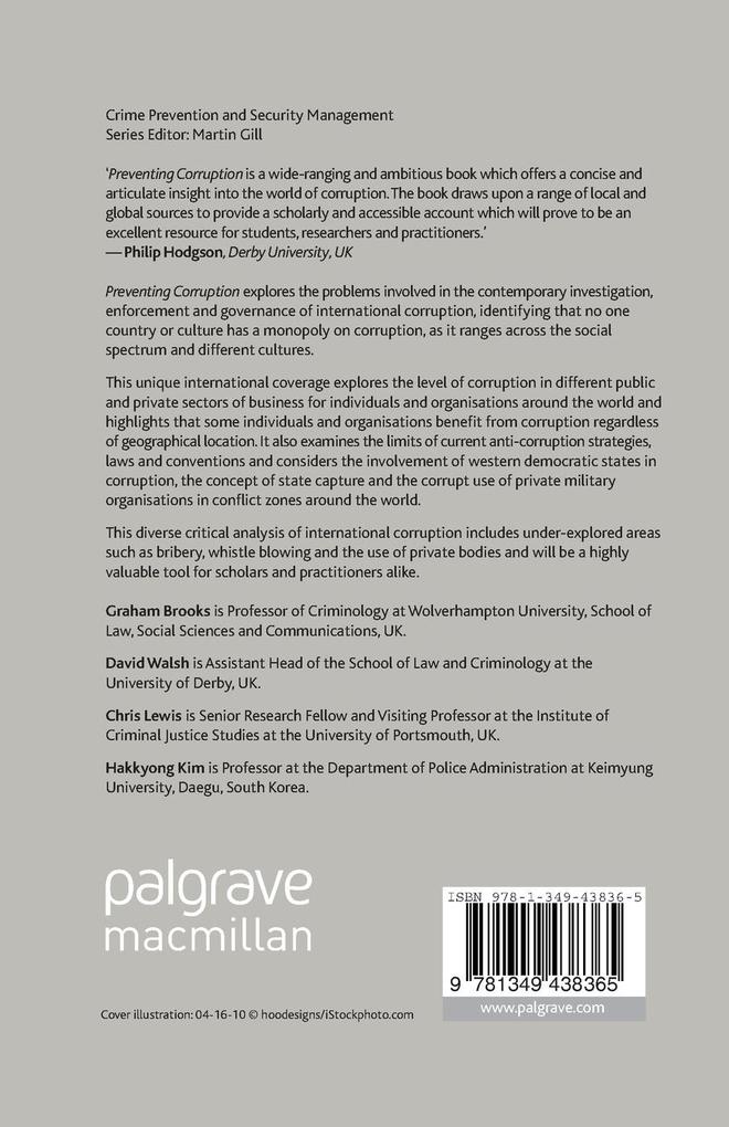 Weitere Ansicht: Preventing Corruption | G. Brooks, D. Walsh, C. Lewis, H. Kim
