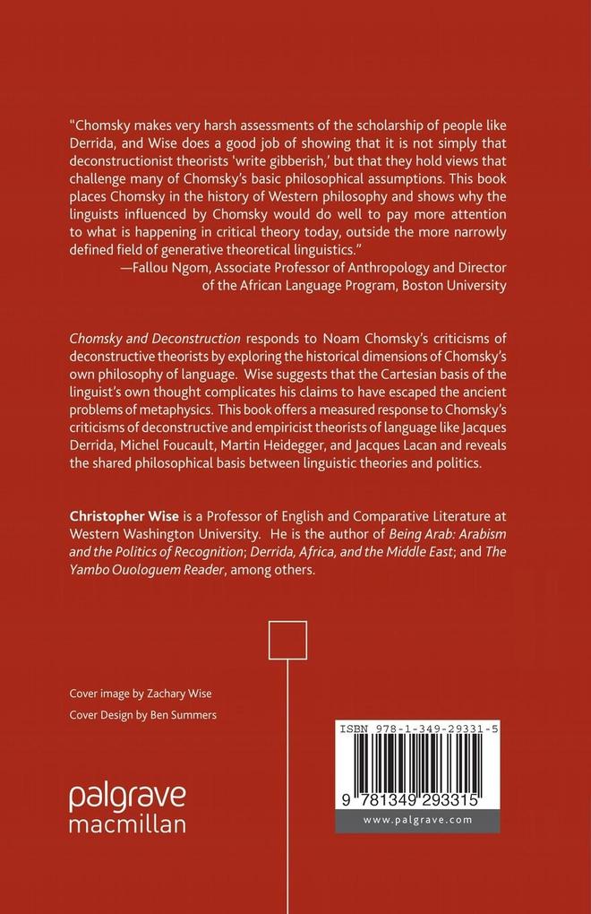 Weitere Ansicht: Chomsky and Deconstruction | C. Wise