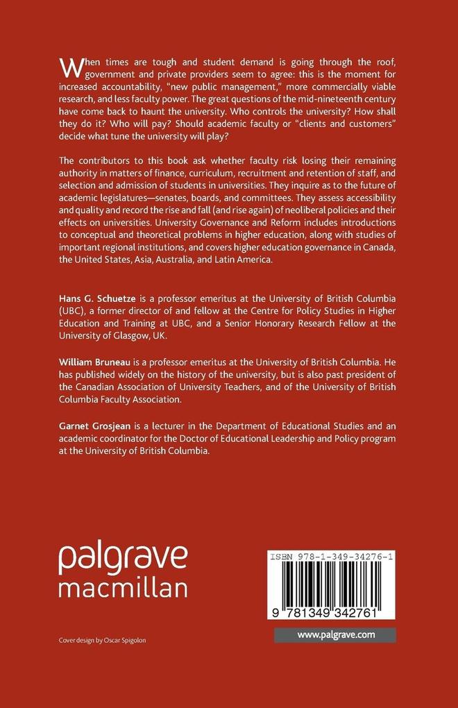 Weitere Ansicht: University Governance and Reform