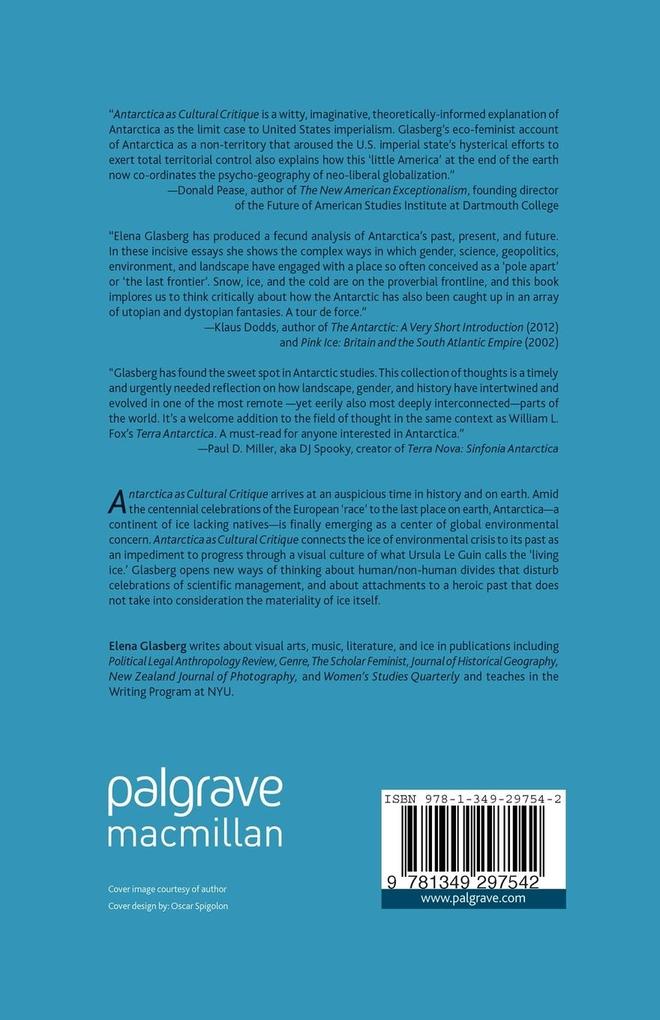 Weitere Ansicht: Antarctica as Cultural Critique | E. Glasberg