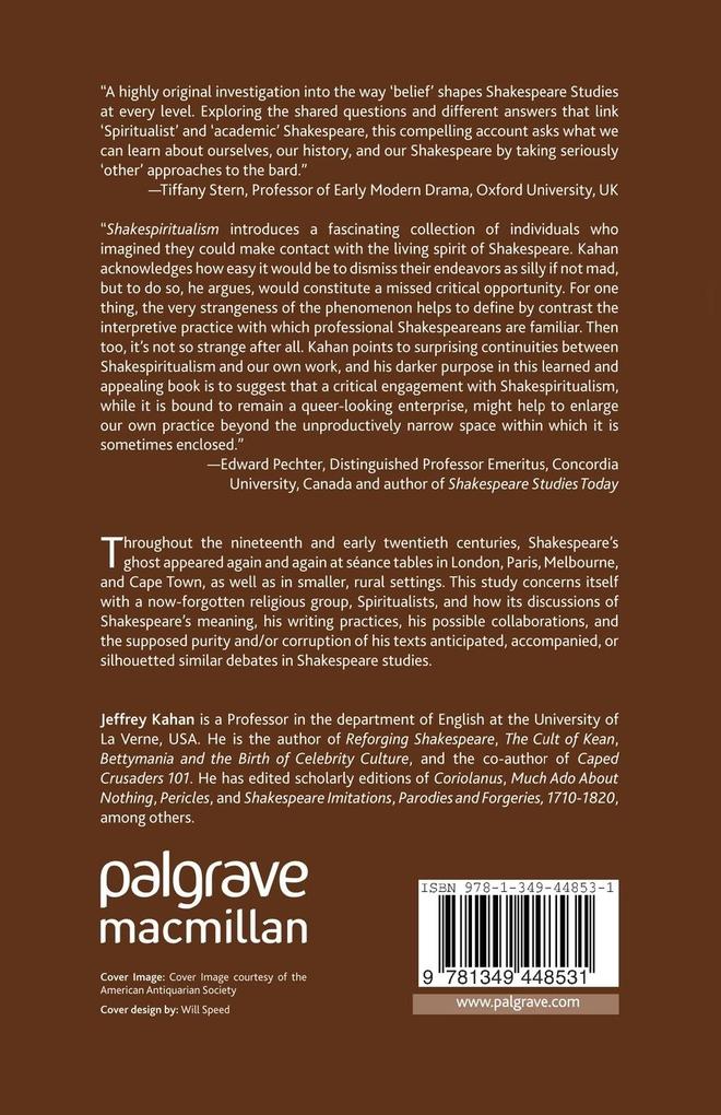 Weitere Ansicht: Shakespiritualism | J. Kahan