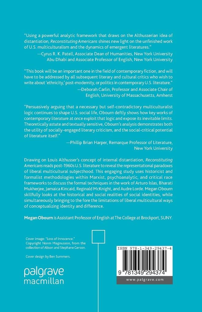 Weitere Ansicht: Reconstituting Americans | M. Obourn