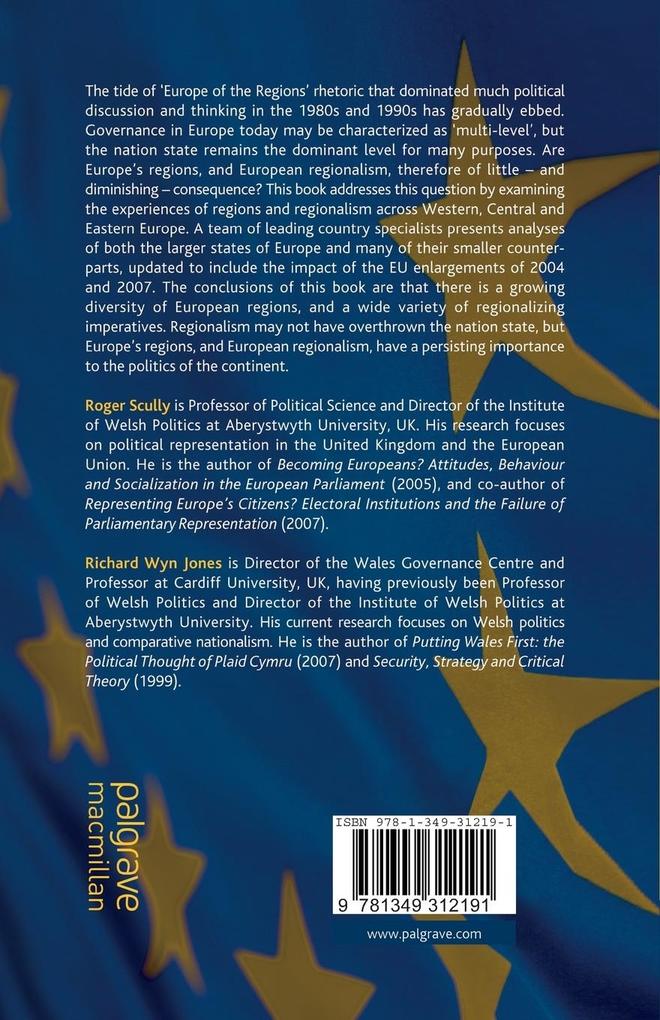 Weitere Ansicht: Europe, Regions and European Regionalism | Roger Scully, Richard Wyn Jones