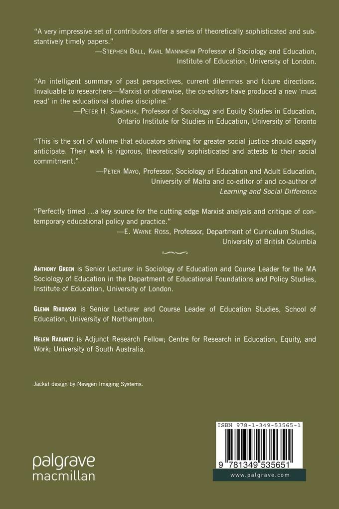 Weitere Ansicht: Renewing Dialogues in Marxism and Education