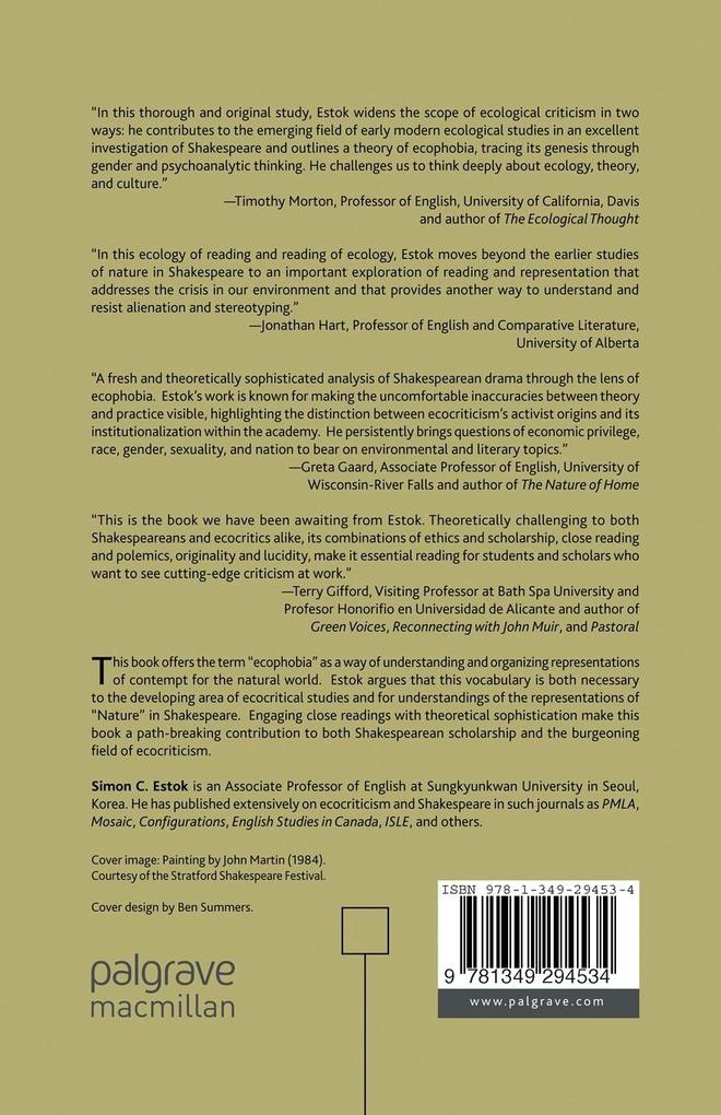 Weitere Ansicht: Ecocriticism and Shakespeare | Simon C Estok