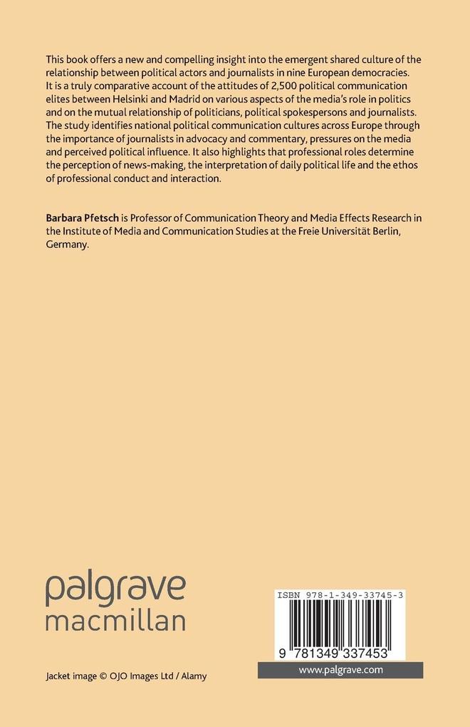 Weitere Ansicht: Political Communication Cultures in Europe