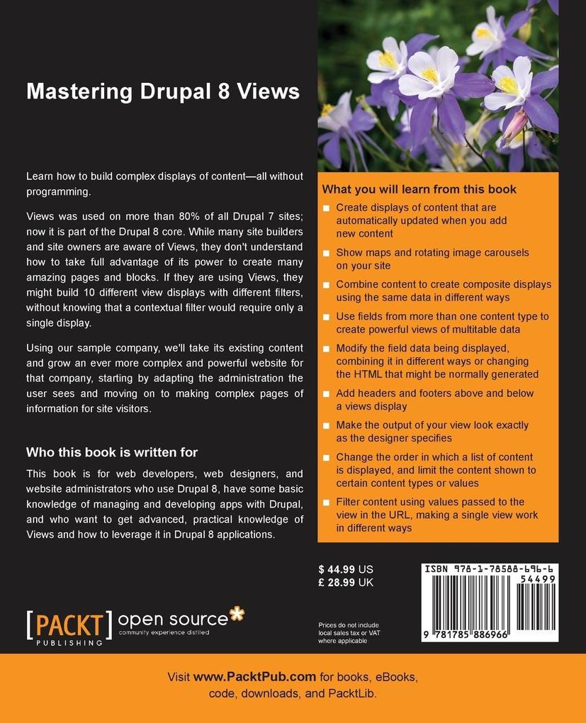 Weitere Ansicht: Mastering Drupal 8 Views | Gregg Marshall