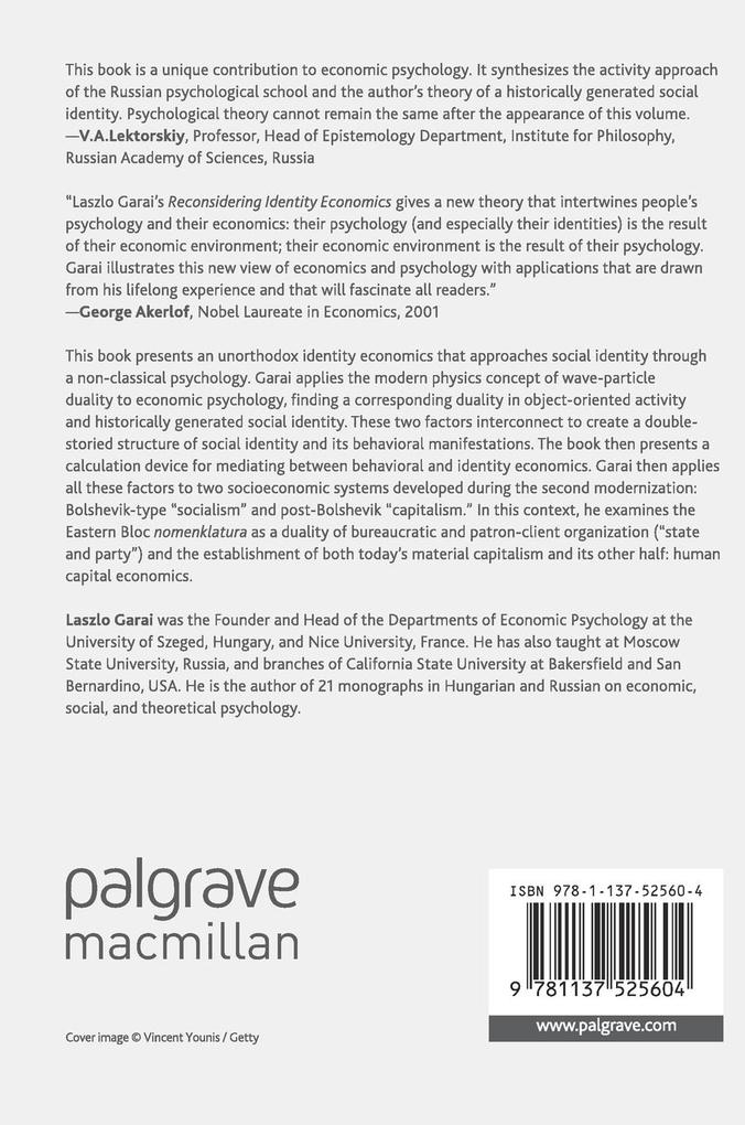 Weitere Ansicht: Reconsidering Identity Economics | Laszlo Garai