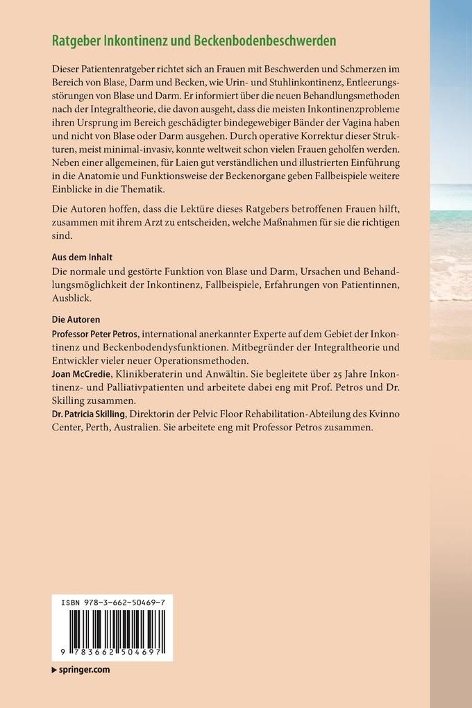 Weitere Ansicht: Ratgeber Inkontinenz und Beckenbodenbeschwerden | Peter Petros, Joan McCredie, Patricia Skilling