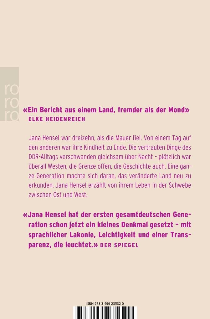 Weitere Ansicht: Zonenkinder | Jana Hensel