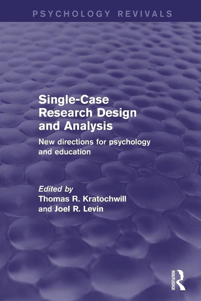 Produktbild: Single-Case Research Design and Analysis