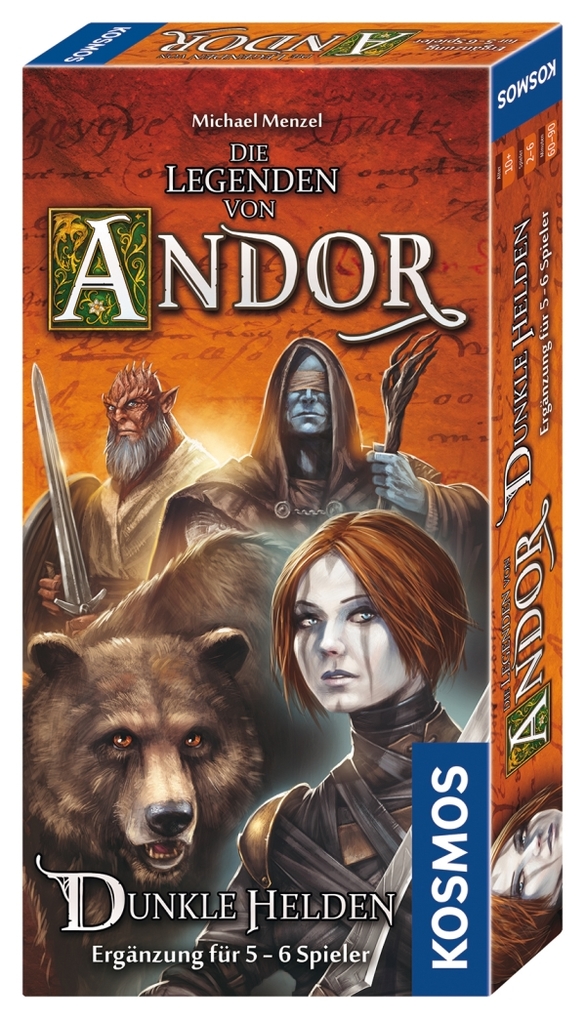 Produktbild: Die Legenden von Andor - Erweiterung - Dunkle Helden | Michael Menzel