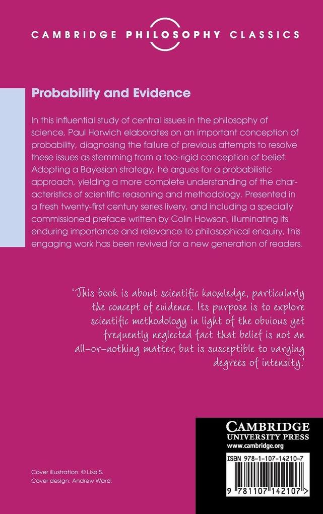 Weitere Ansicht: Probability and Evidence | Paul Horwich