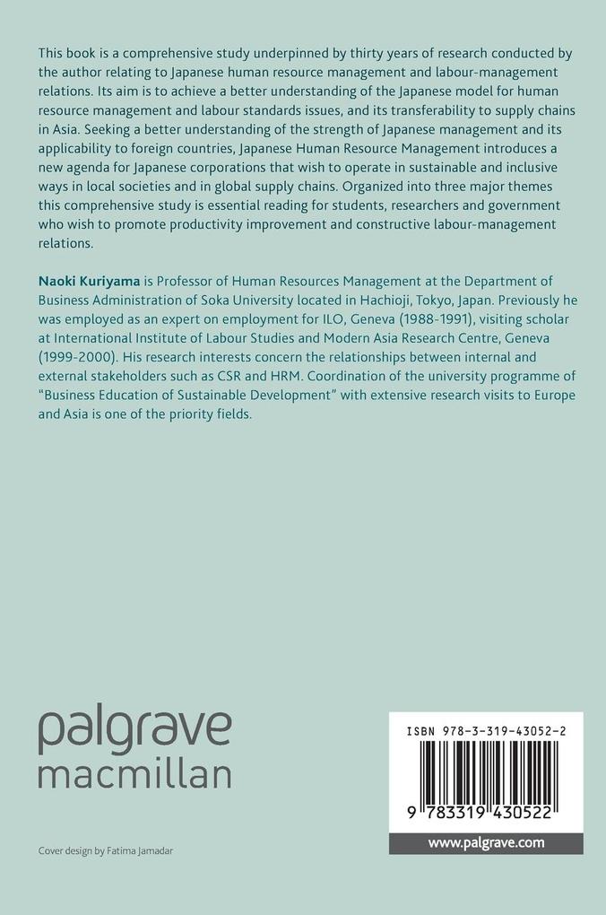 Weitere Ansicht: Japanese Human Resource Management | Naoki Kuriyama
