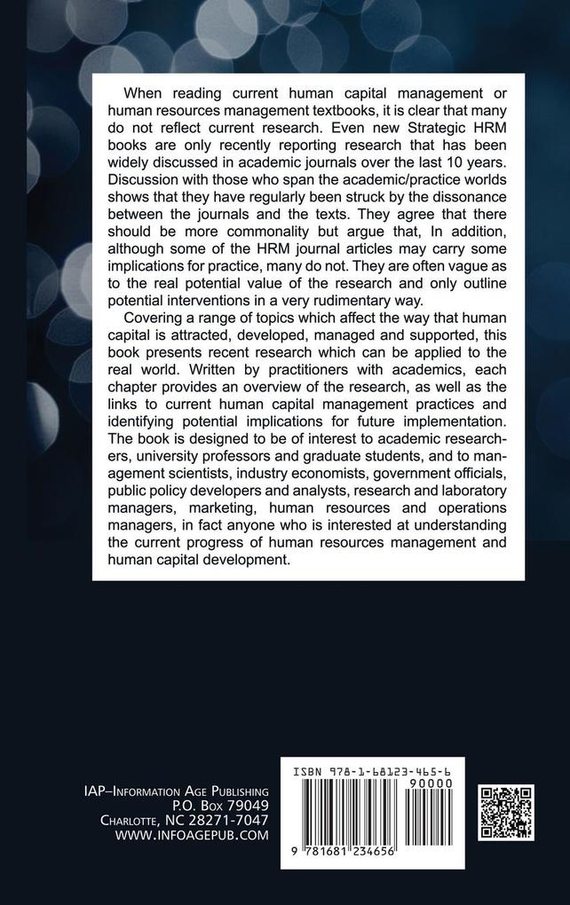 Weitere Ansicht: Human Capital Management Research