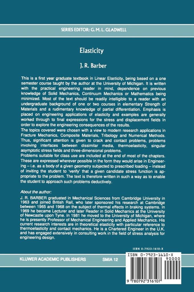 Weitere Ansicht: Elasticity | J.R. Barber, James R. Barber