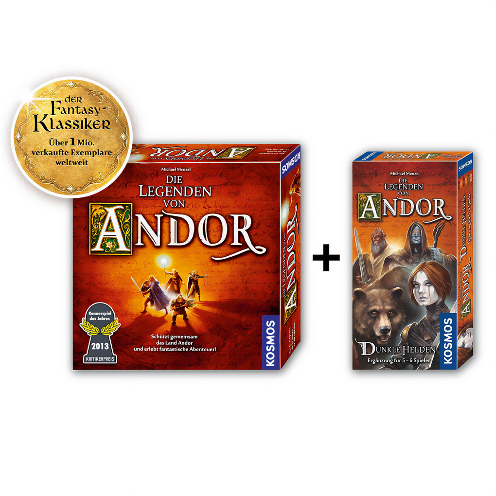 Weitere Ansicht: Die Legenden von Andor - Erweiterung - Dunkle Helden | Michael Menzel