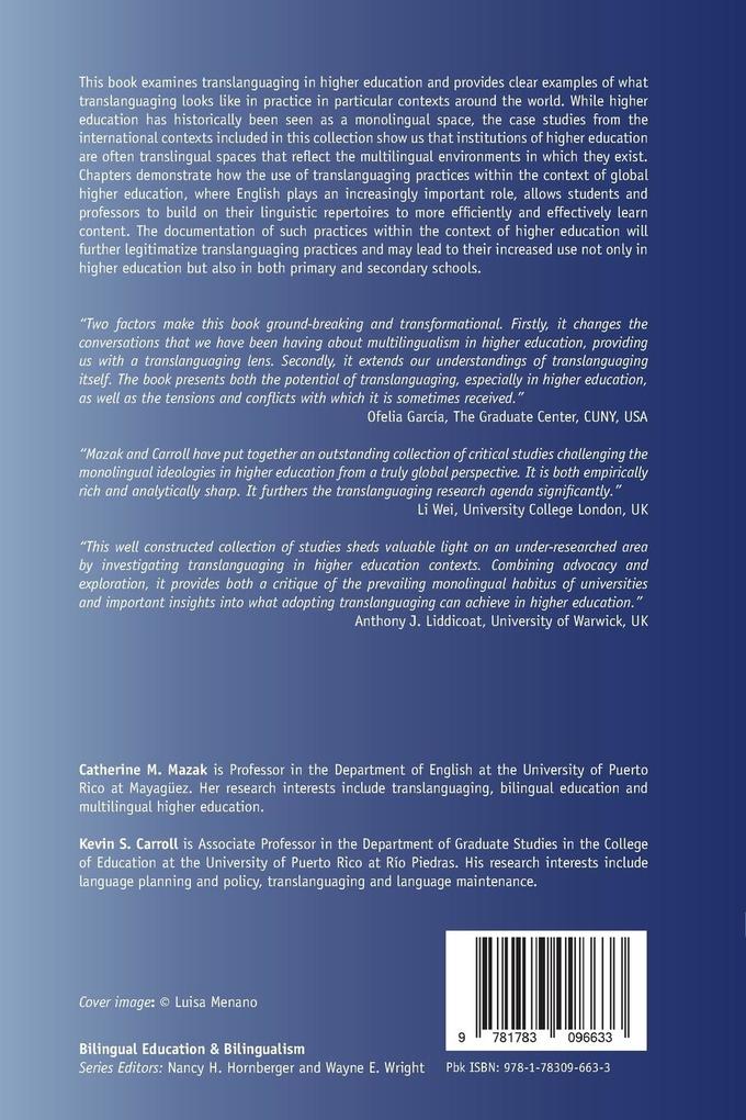 Weitere Ansicht: Translanguaging in Higher Education