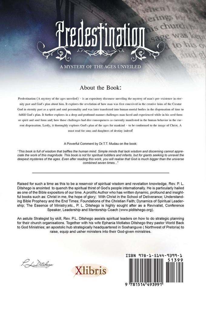 Weitere Ansicht: Predestination | P. L. Ditshego