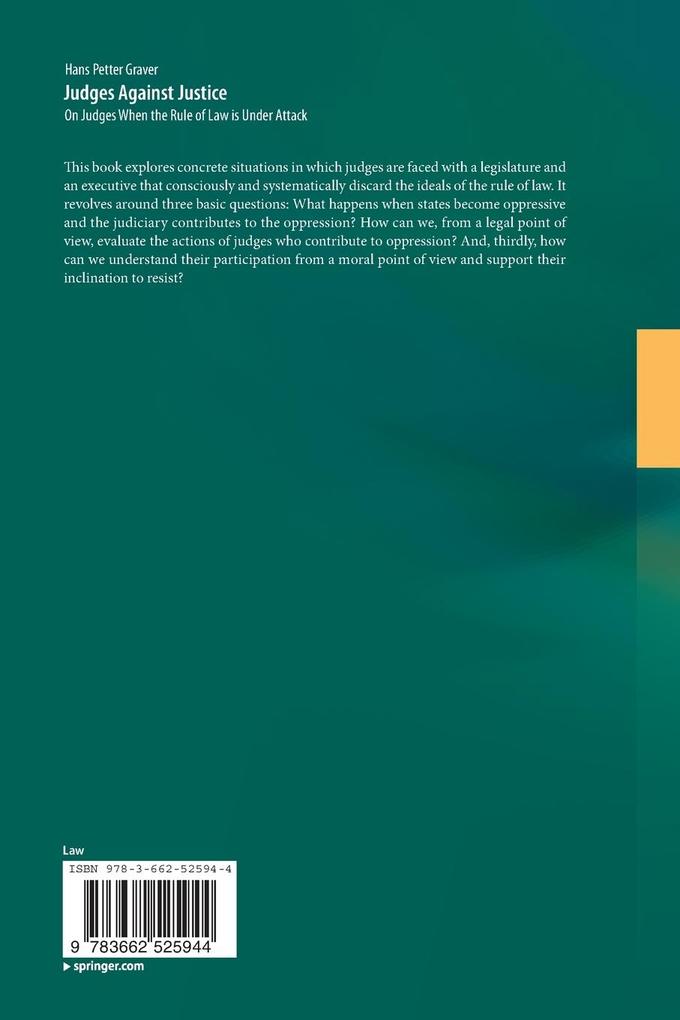 Weitere Ansicht: Judges Against Justice | Hans Petter Graver
