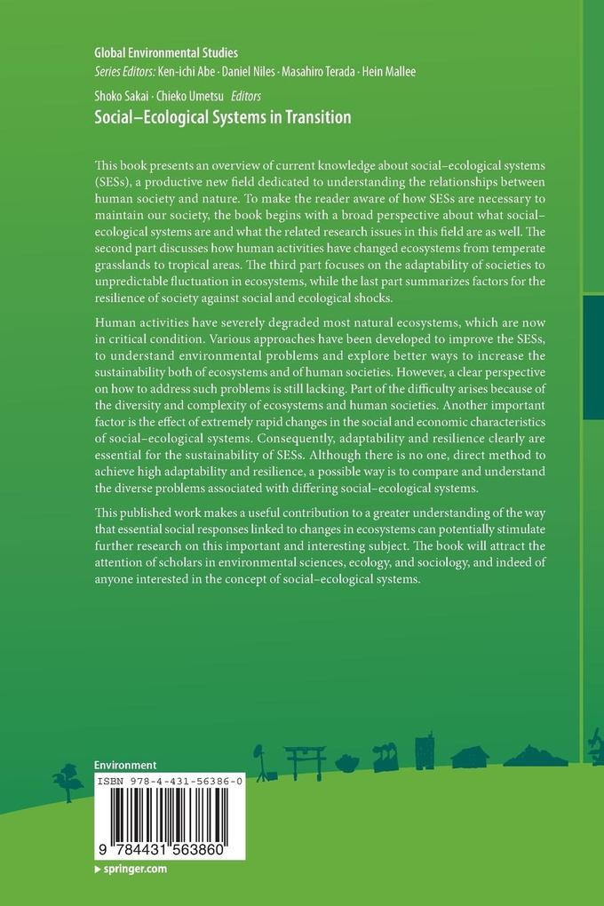 Weitere Ansicht: Social-Ecological Systems in Transition