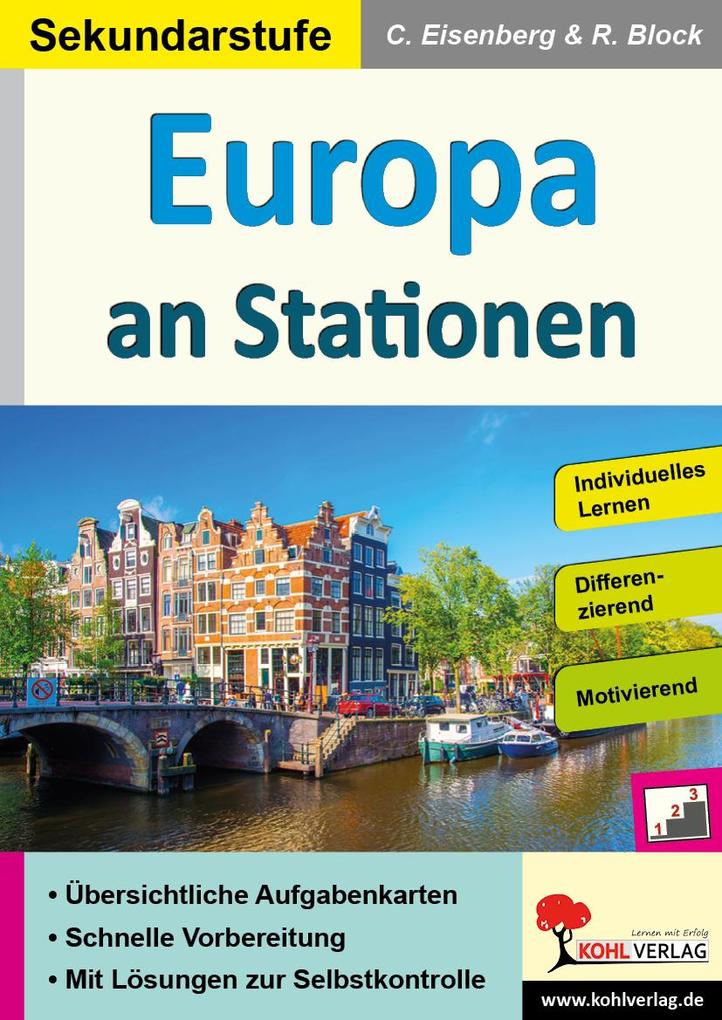 Produktbild: Europa an Stationen / Sekundarstufe | Claudia Eisenberg, Rosemarie Block