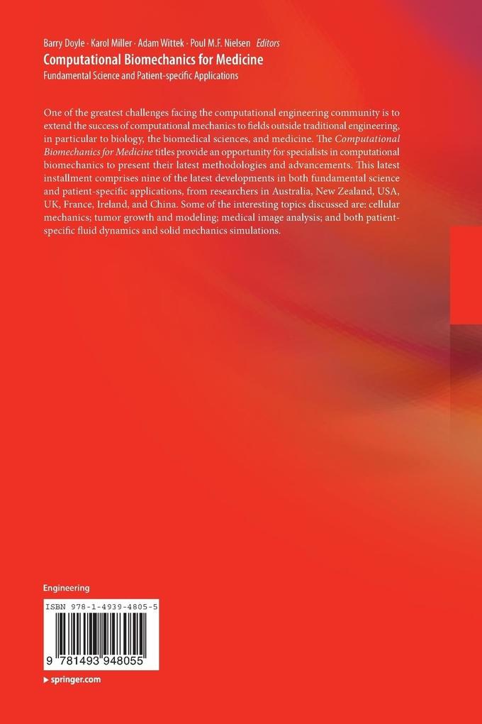 Weitere Ansicht: Computational Biomechanics for Medicine