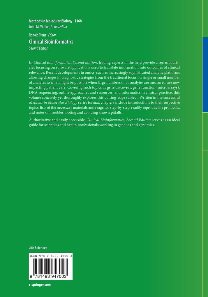 Weitere Ansicht: Clinical Bioinformatics