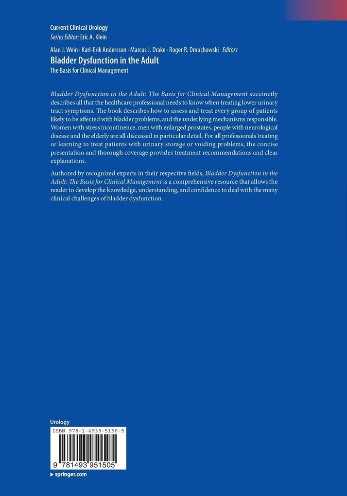 Weitere Ansicht: Bladder Dysfunction in the Adult