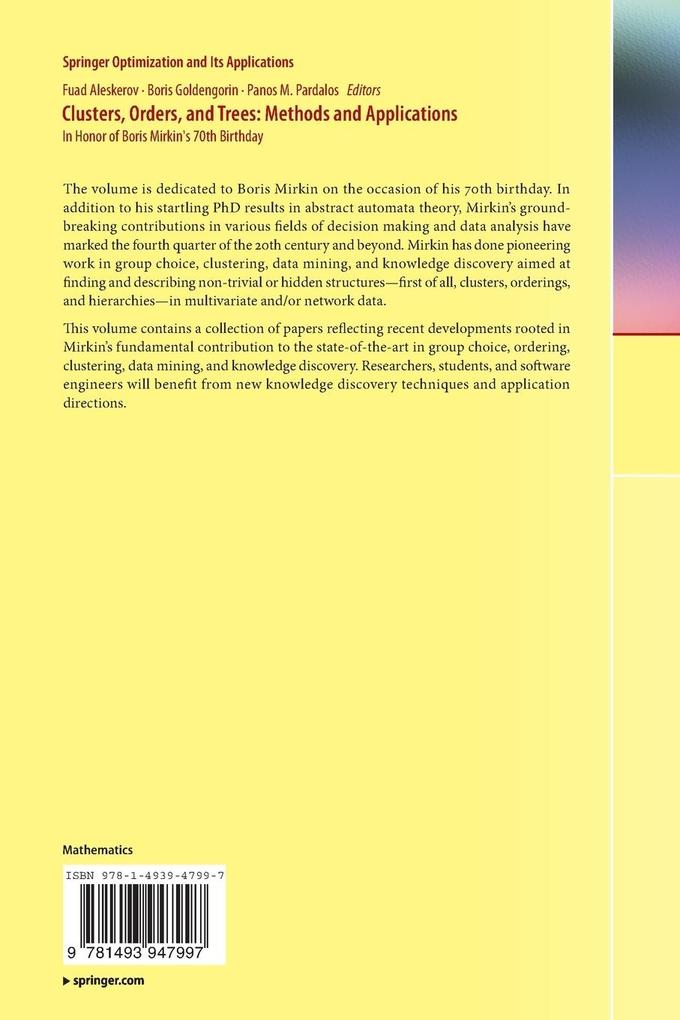 Weitere Ansicht: Clusters, Orders, and Trees