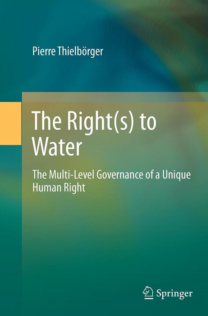 Produktbild: The Right(s) to Water | Pierre Thielbörger